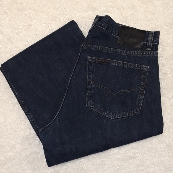 Harley-Davidson Blue Jeans. Men's Size: Waist 36x34 Inseam. - Picture 3 of 7